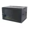 ALLNET 19 inch Szafa ścienna 12U Głębokość 450mm Czarna W zestawie płaskim SMA Series