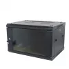 Obudowa ścienna ALLNET SMA-Series 19 inch 9U 1-częściowa 600mm Głębokość Czarna Flat Pack