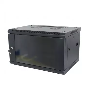 Obudowa ścienna ALLNET SMA-Series 19 inch 9U 1-częściowa 600mm Głębokość Czarna Flat Pack