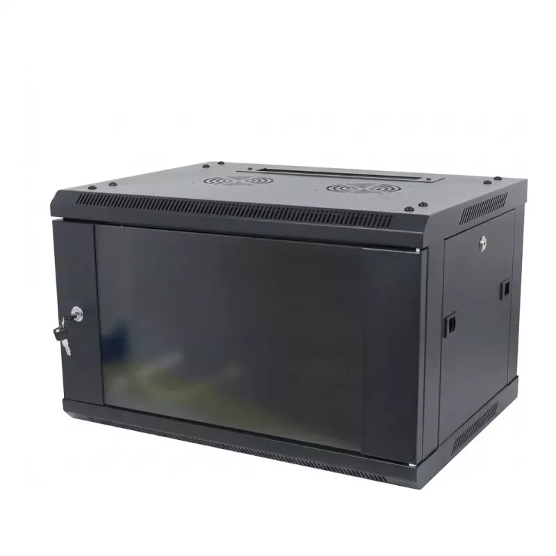 Obudowa ścienna ALLNET SMA-Series 19 inch 9U 1-częściowa 600mm Głębokość Czarna Flat Pack