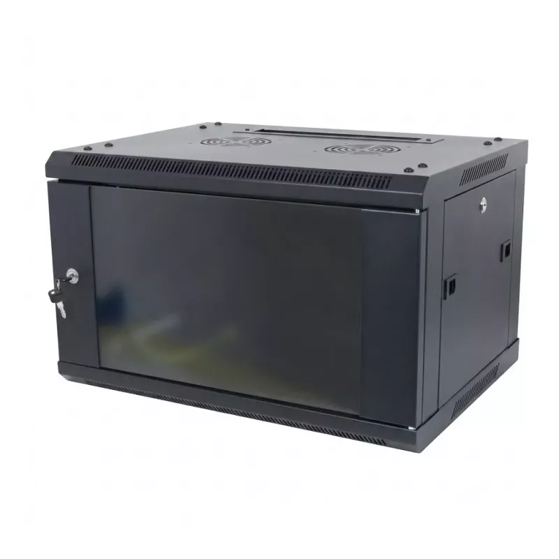 ALLNET 19 inch Szafa ścienna 15U 1-częściowa Głębokość 600mm Czarna Flat Pack Seria SMA