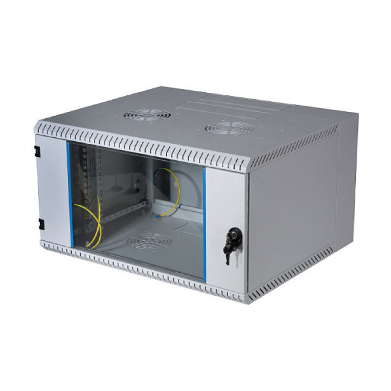 EFB 19 inch Wall-Mount Cabinet 12U, Swiveling, 2-Part, RAL 7035, Depth 500 mm