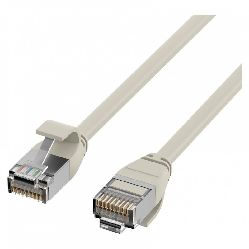 EFB Elektronik RJ45 Patch Cable Cat.6A U/FTP TPE 4mm Ultraflex Grey 1m