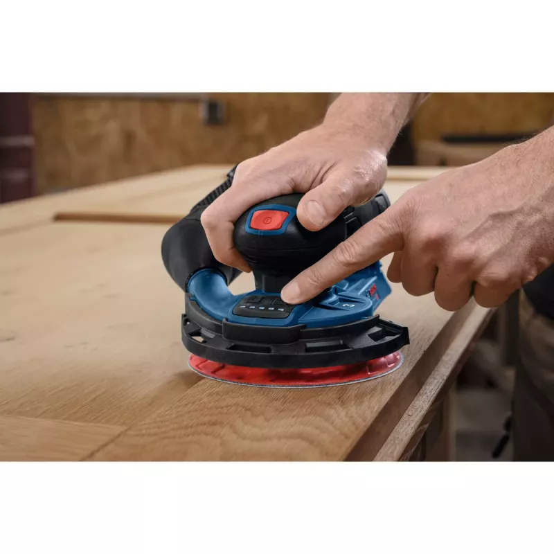 Bosch Professional GEX 12V-150-3 Akumulatorowa szlifierka mimośrodowa (12V, 150 mm, silnik bezszczotkowy EC, w L-BOXX)