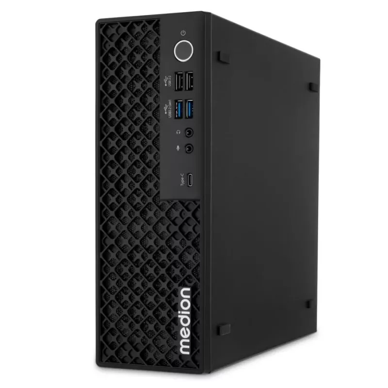 MEDION Picoworx T80 III Mini PC, Intel Core Ultra 7 258V, 32 GB RAM, 1 TB SSD, Windows 11 Pro, Czarny