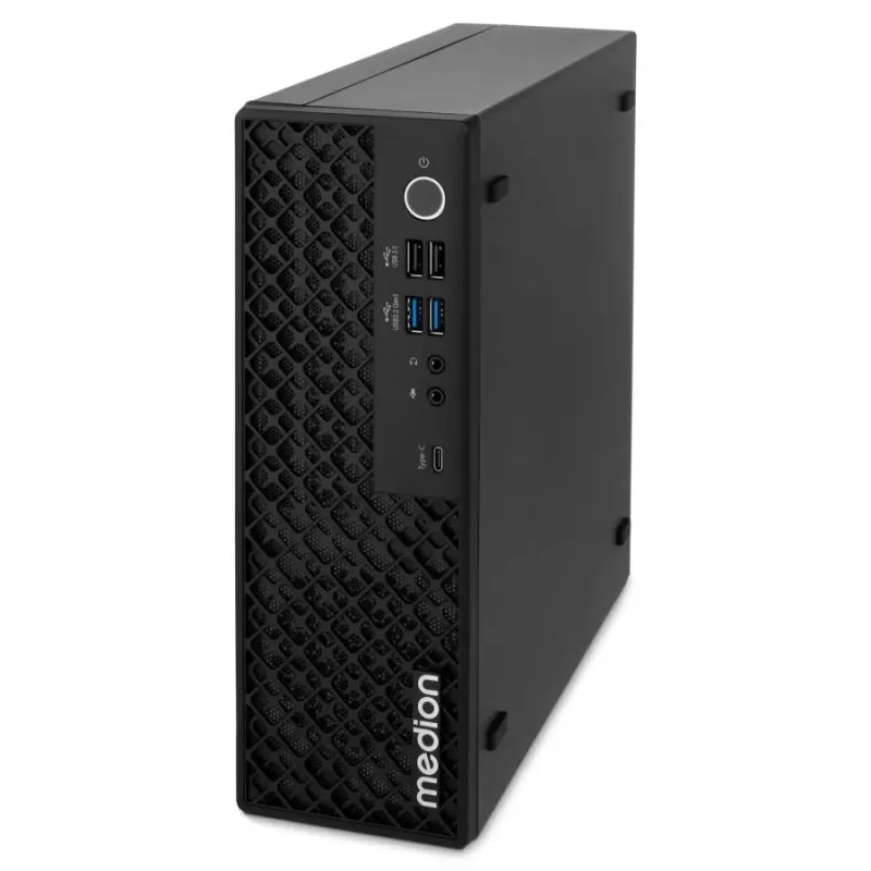 MEDION Picoworx T80 III Mini PC, Intel Core Ultra 7 258V, 32 GB RAM, 1 TB SSD, Windows 11 Pro, Czarny