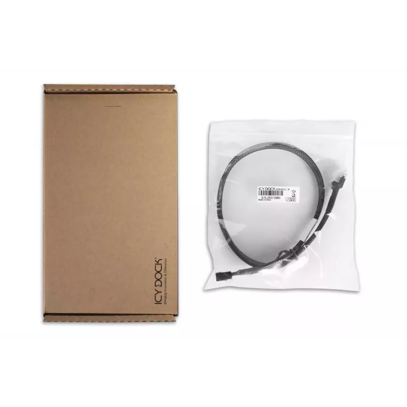 IcyBox IcyDock SlimSAS 4i do OCuLink 4i Kabel, PCIe 4.0, 0,5 m