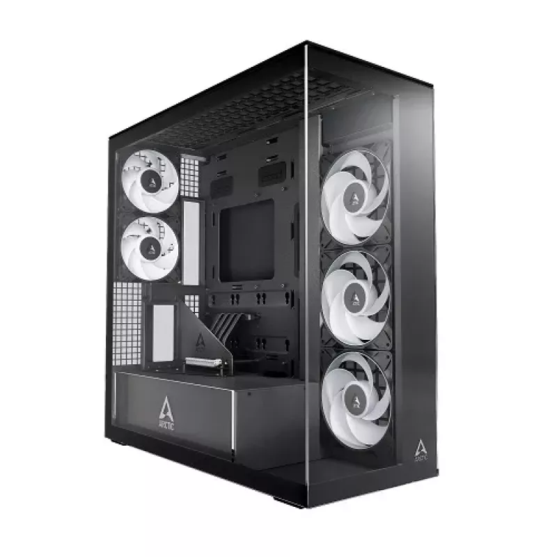Arctic Xtender VG Black Clear Glass Vertical GPU Mount - Midi/Minitower - ATX