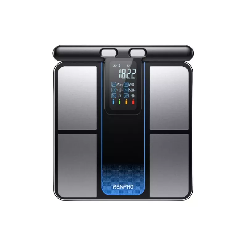 RENPHO Morpho Scan MSC01 Waga analizująca skład ciała z chowanym uchwytem, Wi-Fi i Bluetooth, czarna