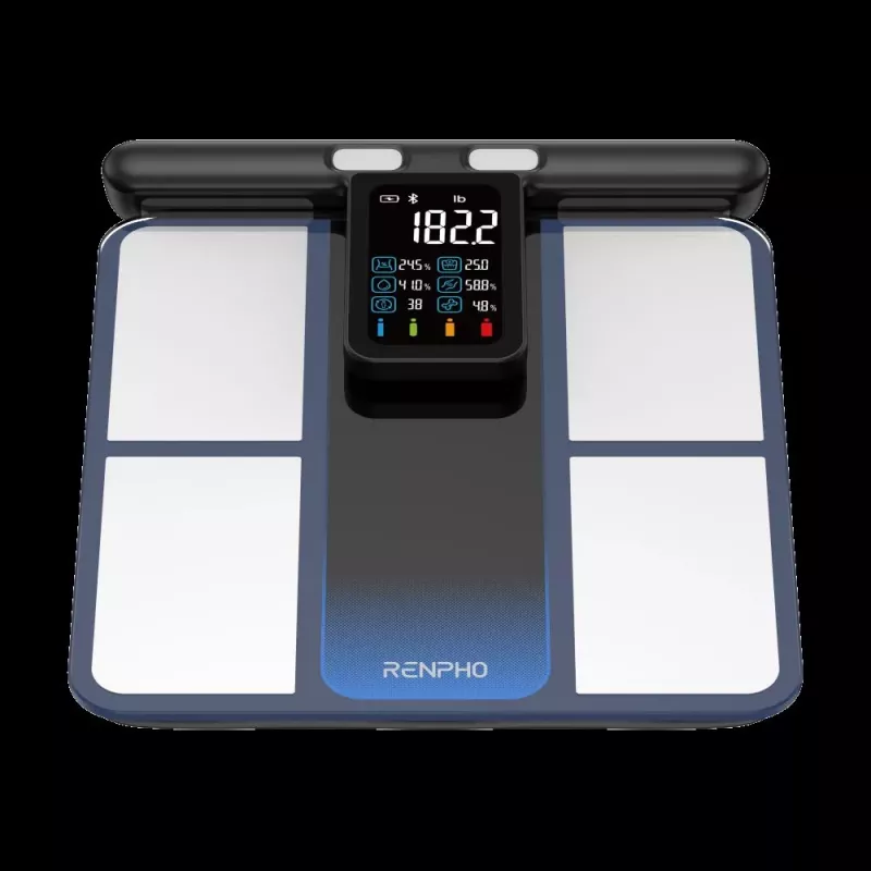 RENPHO Morpho Scan MSC01 Waga analizująca skład ciała z chowanym uchwytem, Wi-Fi i Bluetooth, czarna