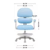 MARK ADLER Junior 4.4 Blue Swivel Chair