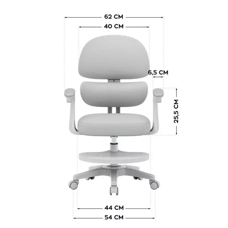 MARK ADLER Junior 4.4 Grey Swivel Office Chair