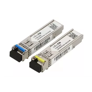 MikroTik SFP Module S-3553LC20D, 1.25Gb/s, 20km, Single-Mode, Pair (T1310nm/R1550nm) + (T1550nm/R1310nm)