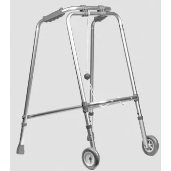 REHA FUND RF-100 Składany Chodzik Rehabilitacyjny Srebrny Aluminium