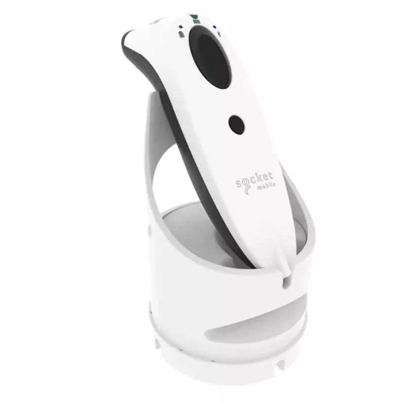 Socket Mobile SocketScan S720 Ręczny skaner kodów kreskowych 1D 2D Bezprzewodowy Bluetooth Biały ze stacją ładującą