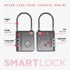 KEYSMART SmartLock TSA Approved Find My Lock Black