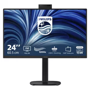 Philips 24B2U3301H 23,8 inch IPS Full HD Monitor - 75Hz, USB-C Hub, Wbudowana Kamera i Głośniki