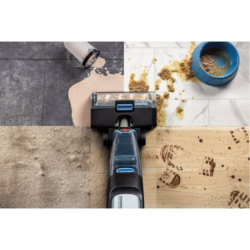 BISSELL CrossWave Edge Select Cordless Wet & Dry Vacuum Cleaner 25.9 V Black/Warm White/Silver