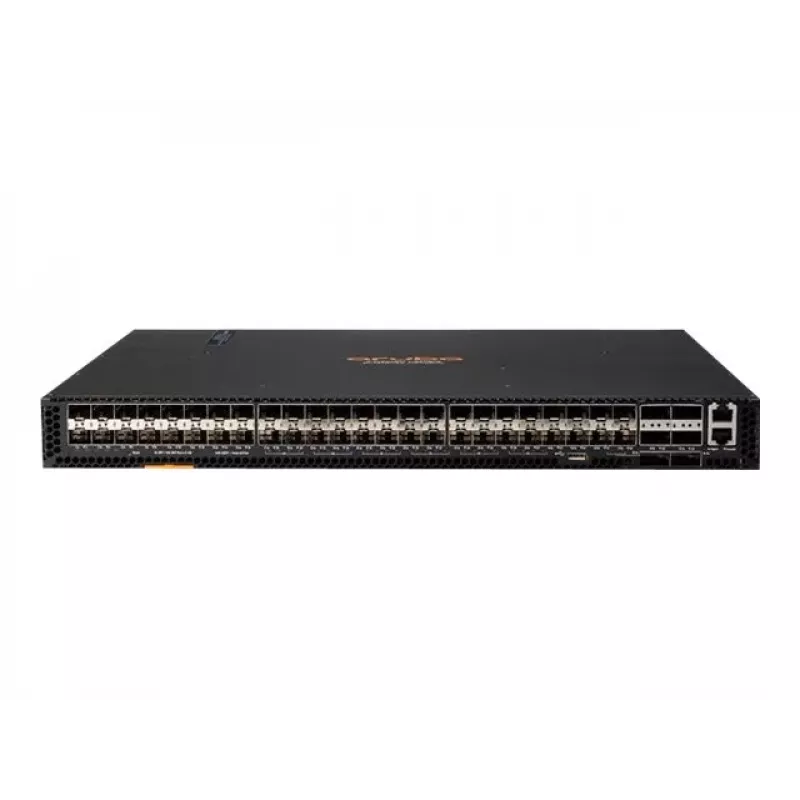 HPE Aruba 8320 48-Port 10GbE SFP+ i 6-Port 40GbE QSFP+ Zarządzalny Przełącznik Warstwy 3 z 2x Zasilaczami 400W, 5x Wentylatorami, Zestawem do Szafy, Zgodny z TAA