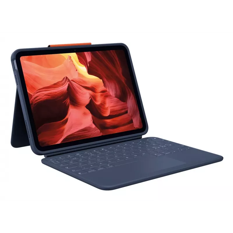 Logitech Rugged Combo 4 Touch Keyboard Case z gładzikiem do Apple iPad 10. generacji - Classic Blue - Pan Nordic QWERTY