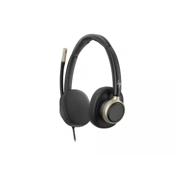 HP Poly Mission 825 Przewodowy Stereofoniczny Zestaw Słuchawkowy USB z ANC - Czarny