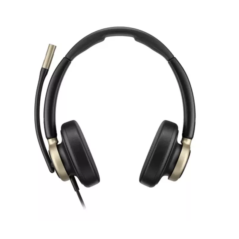 HP Poly Mission 825 Przewodowy Stereofoniczny Zestaw Słuchawkowy USB z ANC - Czarny