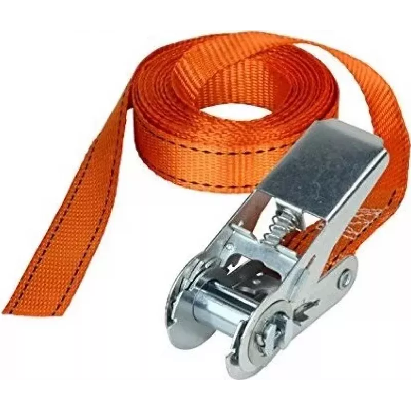 Master Lock Pas Napinający z Zapadką 3209EURDAT - 5m, 400kg WLL, Pomarańczowy