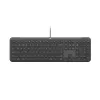 Logitech Signature Slim Wired K620 for Business, układ szwajcarski, grafitowy