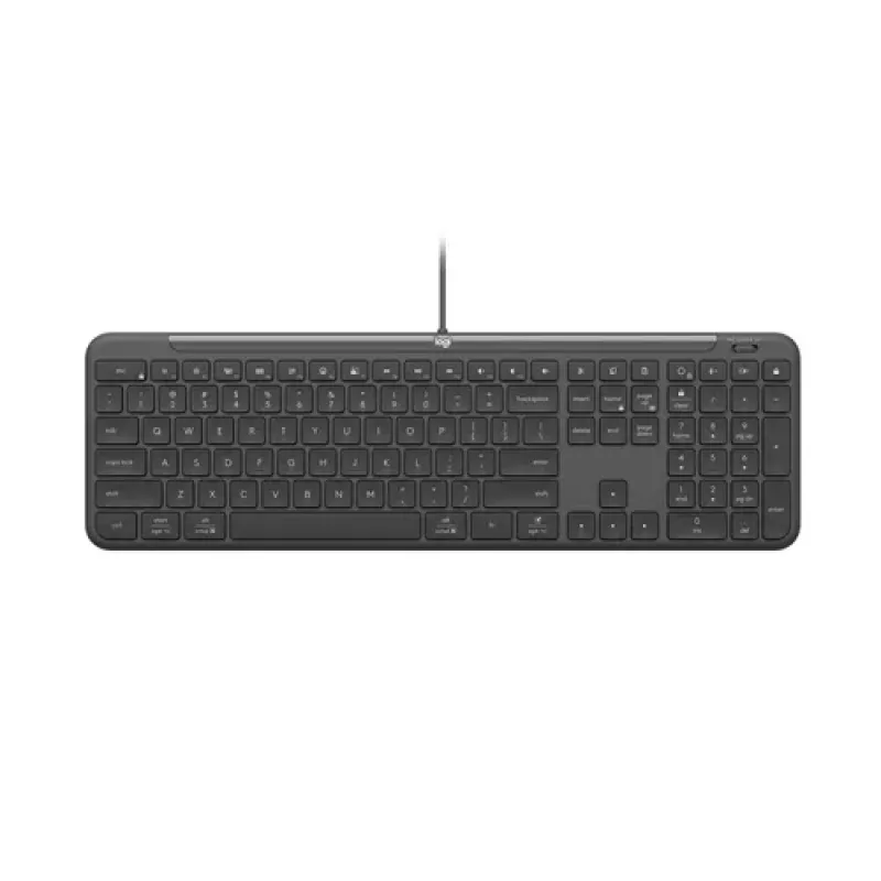 Logitech Signature Slim Wired K620 for Business, układ szwajcarski, grafitowy
