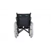 REHA FUND Wózek inwalidzki stalowy RF-1/45/PN/CZA-624/PU - Wózek ręczny, szerokość siedziska 45 cm, udźwig 120 kg, czarny