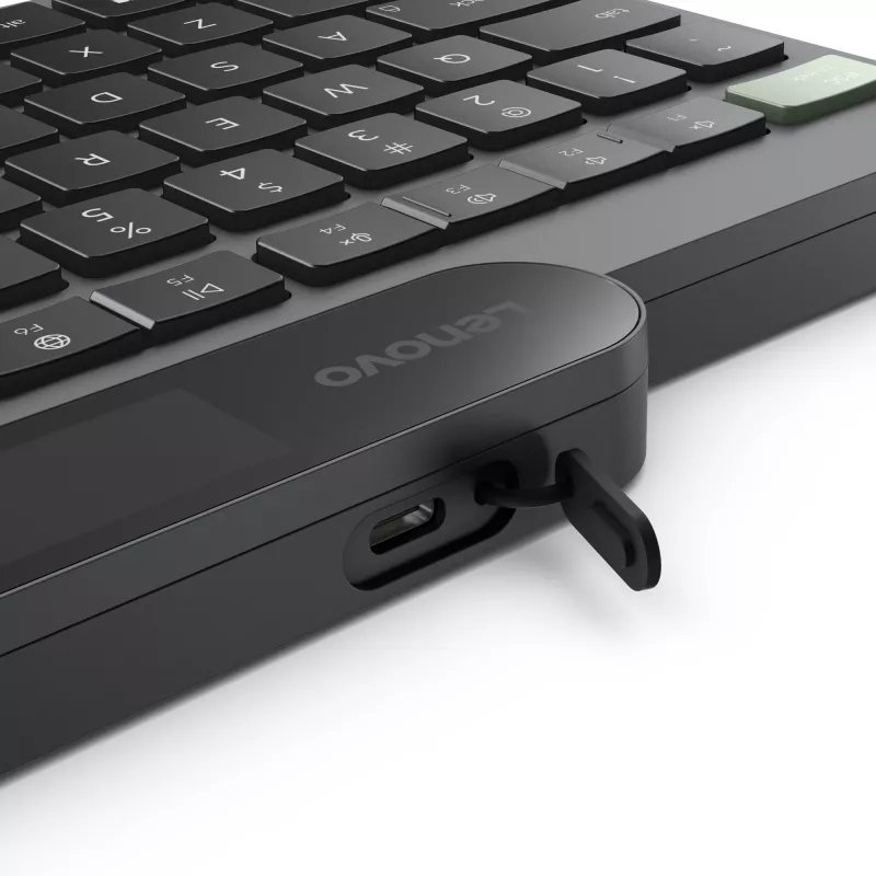 Lenovo Self-Charging Bluetooth Keyboard Lithuanian Black