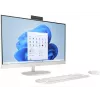 HP All-in-One 27-cr0024na Desktop PC, 27 inch Full HD IPS Display, Intel Core i7-1355U, 8GB DDR4 RAM, 512GB PCIe NVMe SSD, Windows 11 Home, Natural Silver (produkt odnowiony)