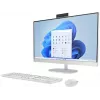 HP All-in-One 27-cr0024na Desktop PC, 27 inch Full HD IPS Display, Intel Core i7-1355U, 8GB DDR4 RAM, 512GB PCIe NVMe SSD, Windows 11 Home, Natural Silver (produkt odnowiony)