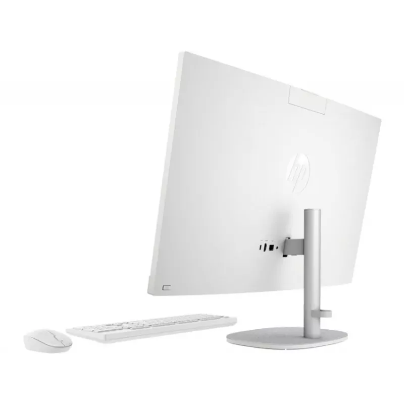 HP All-in-One 27-cr0024na Desktop PC, 27 inch Full HD IPS Display, Intel Core i7-1355U, 8GB DDR4 RAM, 512GB PCIe NVMe SSD, Windows 11 Home, Natural Silver (produkt odnowiony)