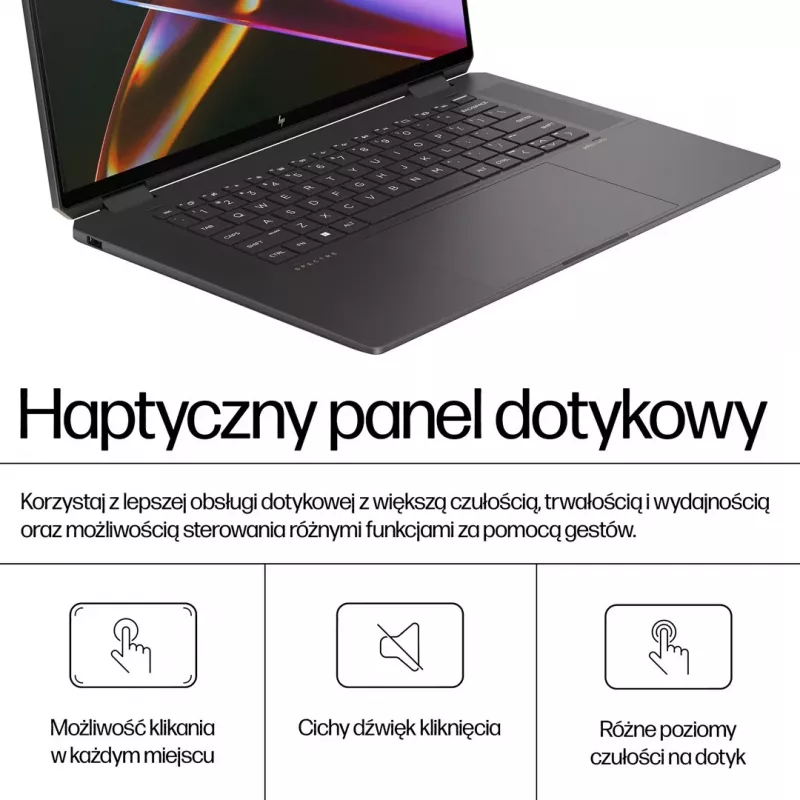 HP Spectre x360 16-aa0233nw Ultra 7 155H 16 inch 2.8K Touch OLED 120Hz Anti-Glare 16GB DDR5 6400MHz 1TB SSD RTX 4050 6GB 9MP IR Camera 83Wh Windows 11 Pro 2-Year Warranty