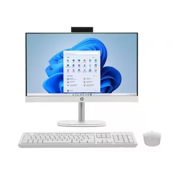 HP All-in-One 24-cr1008na, Intel Core Ultra 5 125U, 8 GB RAM, 512 GB SSD, 23,8 inch Full HD IPS, Windows 11 Home, Biały (produkt odnowiony)