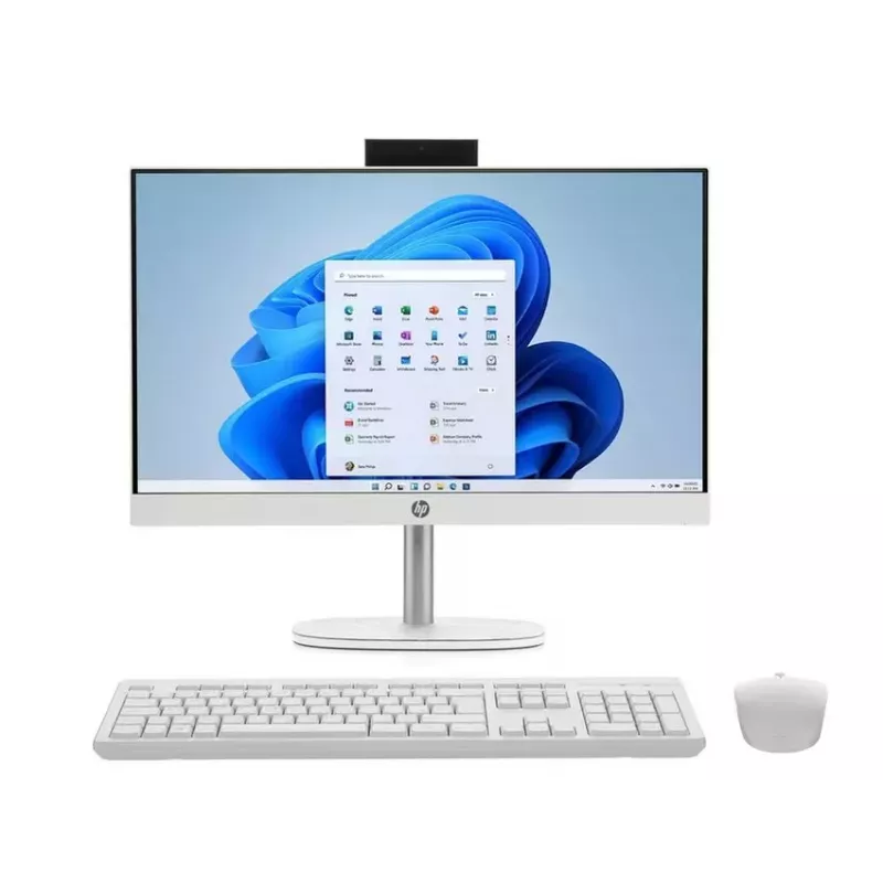 HP All-in-One 24-cr1008na, Intel Core Ultra 5 125U, 8 GB RAM, 512 GB SSD, 23,8 inch Full HD IPS, Windows 11 Home, Biały