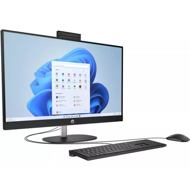 HP All-in-One 27-cr0038na, 27 inch Full HD IPS, AMD Ryzen 5, 16GB RAM, 1TB SSD, Windows 11 Home, Natural Silver (produkt odnowiony)