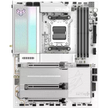 SAPPHIRE NITRO+ X870EA PHANTOMLINK P.E Płyta główna, AMD X870E, Socket AM5, DDR5, Wi-Fi 7, Biała/Czarna