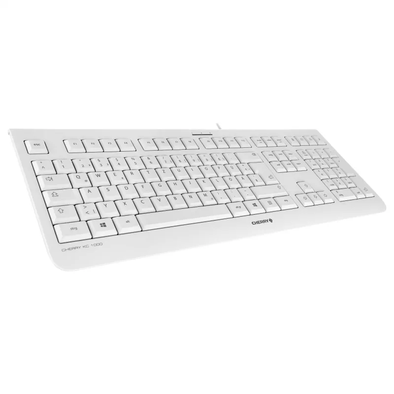 Klawiatura Cherry KC 1000 - Pan Nordic - Jasnoszara
