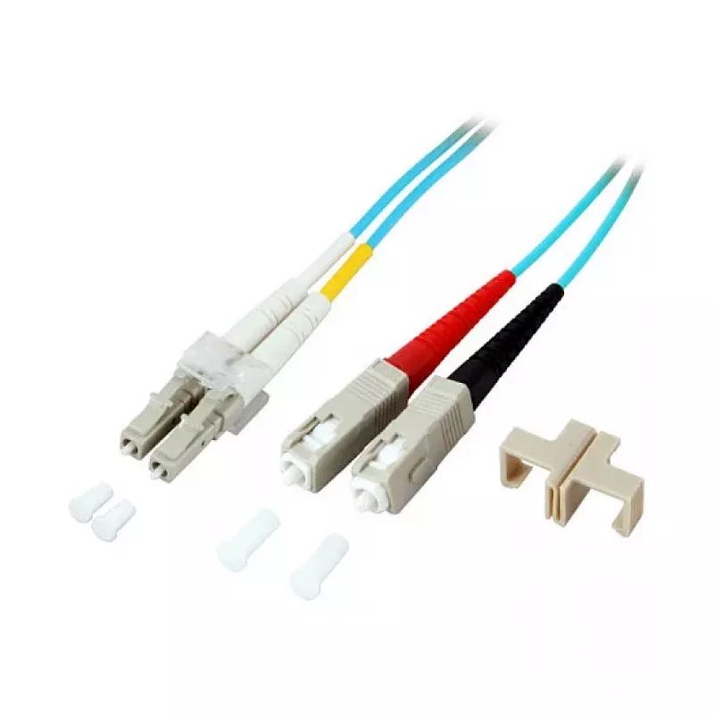 EFB Duplex Patch Cable LC-SC OM3 20m LSZH 2mm Aqua