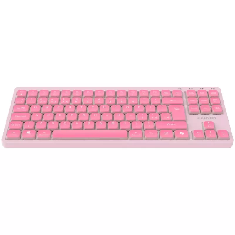 Klawiatura CANYON OnType 10 Low Profile EN Wired Pink