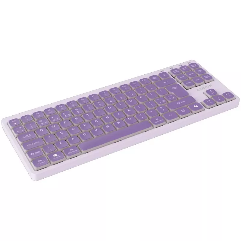 Klawiatura CANYON OnType 10 Low Profile EN Wired Violet
