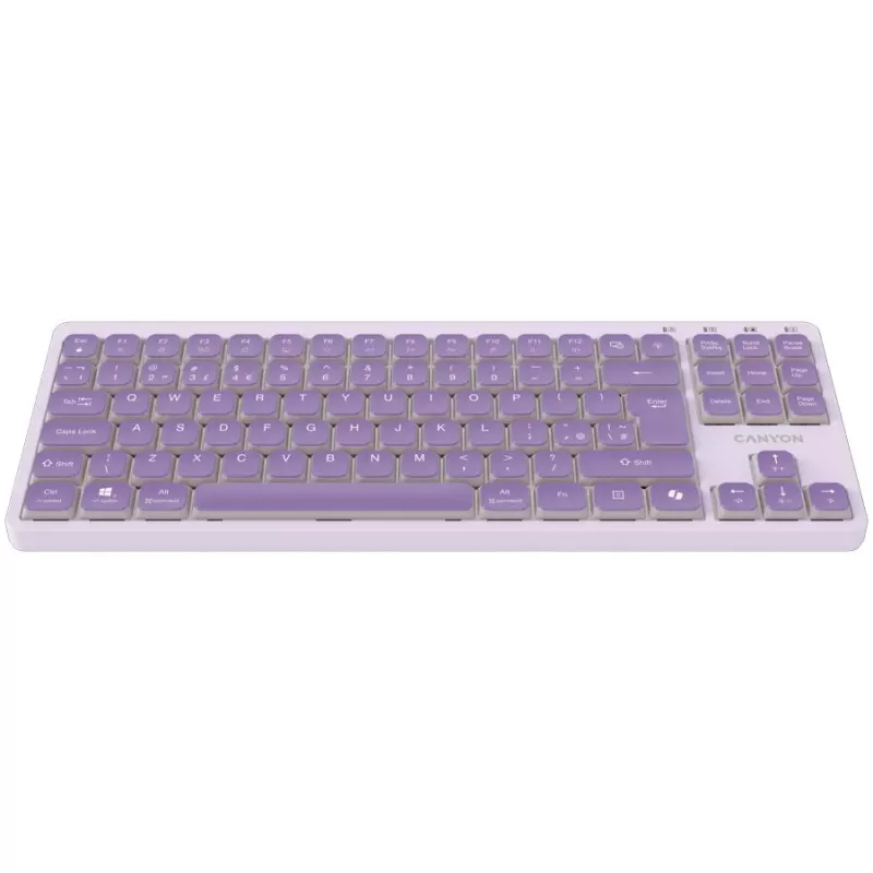 Klawiatura CANYON OnType 10 Low Profile EN Wired Violet