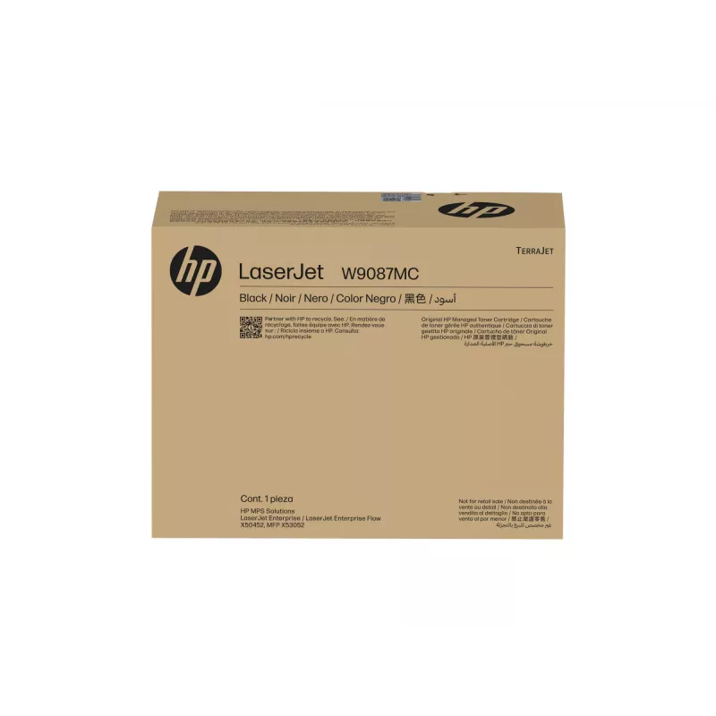HP W9087MC Black Managed LaserJet Toner Cartridge (50,000 Pages)