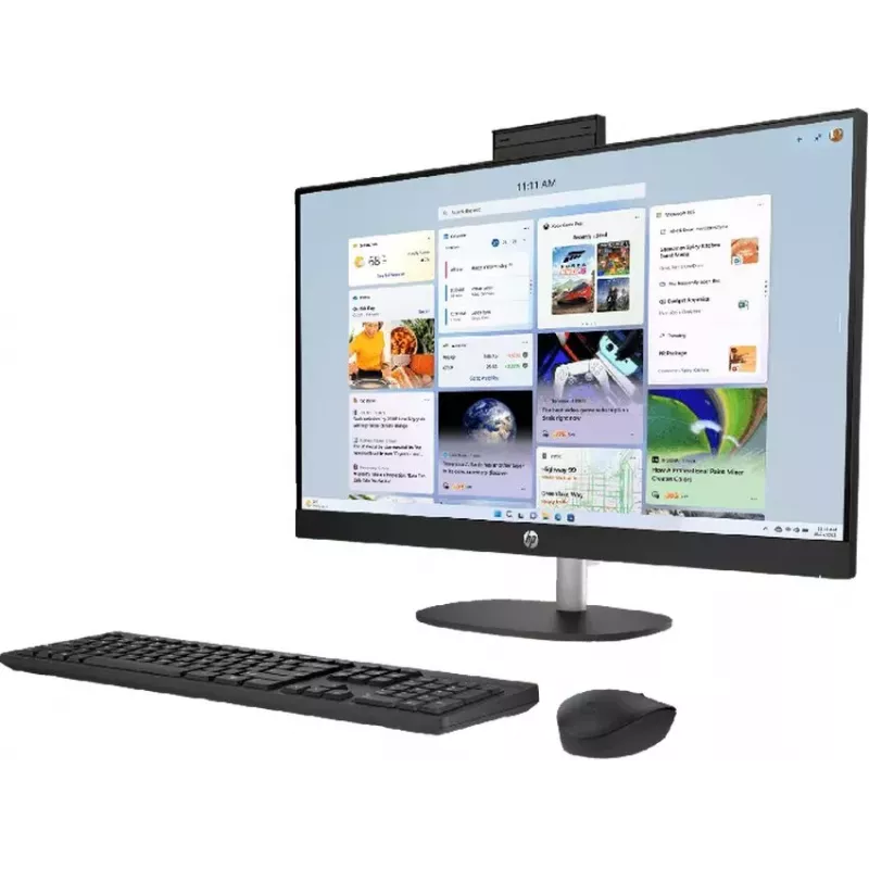 HP All-in-One 27-cr1003ne Intel Core Ultra 7 155U 32GB DDR5 RAM 512GB SSD 27 inch Full HD Touchscreen Windows 11 Home (produkt odnowiony)