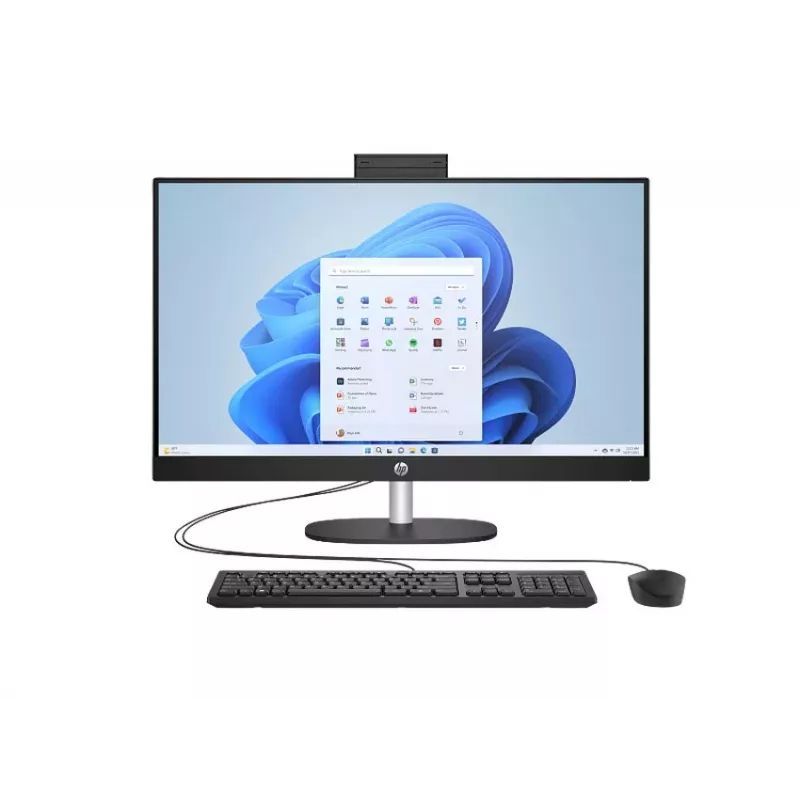 HP All-in-One 27-cr0912nc Desktop PC, Intel Core i5-1334U, 16 GB RAM, 512 GB SSD, 27 inch Full HD IPS Display, Windows 11 Home, Biały (produkt odnowiony)