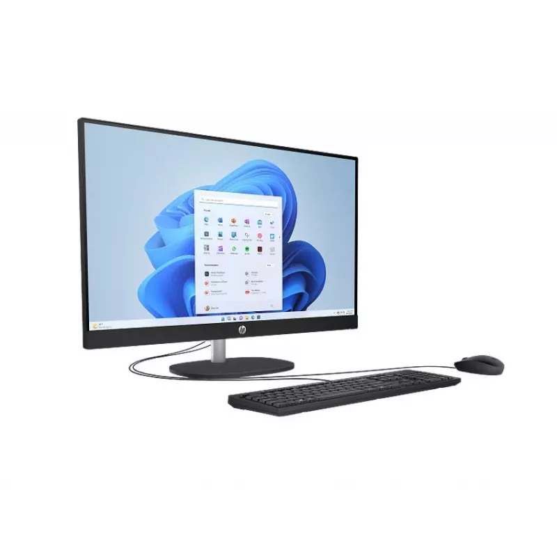HP All-in-One 27-cr0912nc Desktop PC, Intel Core i5-1334U, 16 GB RAM, 512 GB SSD, 27 inch Full HD IPS Display, Windows 11 Home, Biały (produkt odnowiony)