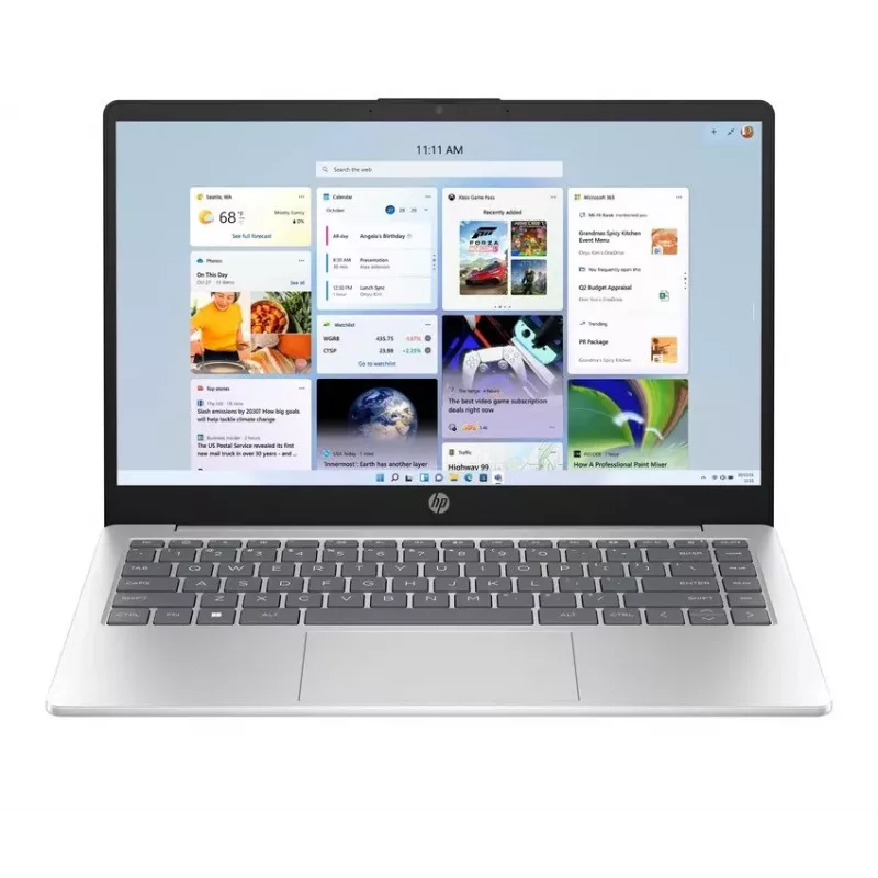 HP Laptop 14-em0021ne, AMD Ryzen 5 7520U, 8GB RAM, 256GB SSD, 14.0 inch FHD, Natural Silver, Windows 11 Home (produkt odnowiony)