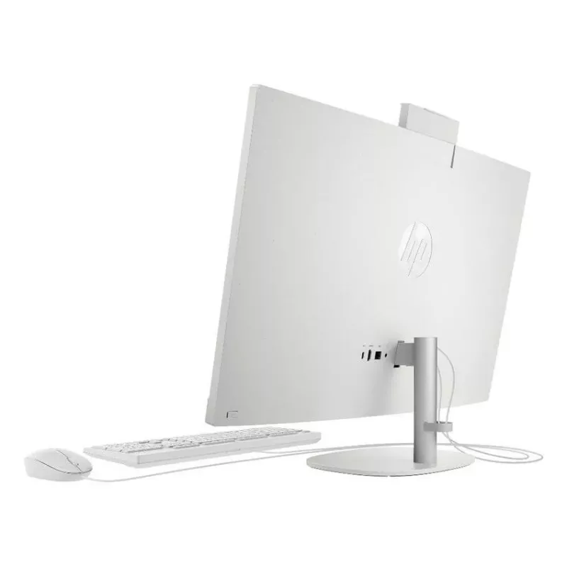 HP All-in-One 27-cr0046na Desktop PC, 27 inch FHD IPS, Intel Core i5-1334U, 8GB RAM, 512GB SSD, Windows 11 Home, Biały
